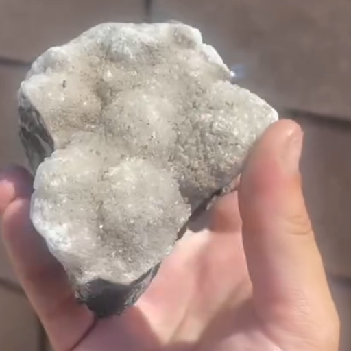Heart shaped Snow Quartz
