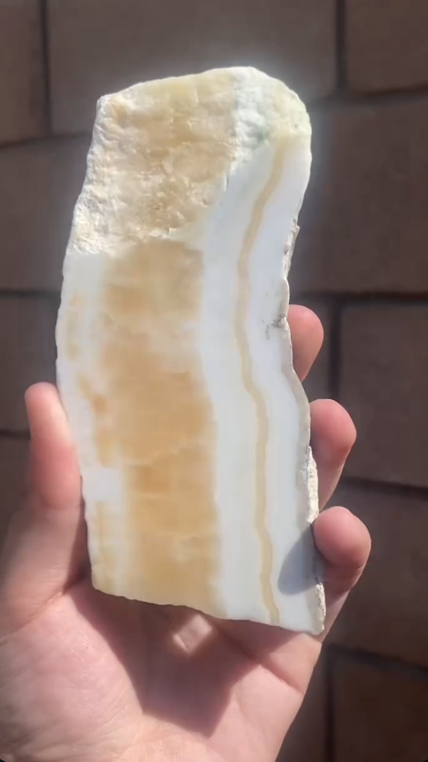 Orange "Creamsicle" Calcite Slab #2