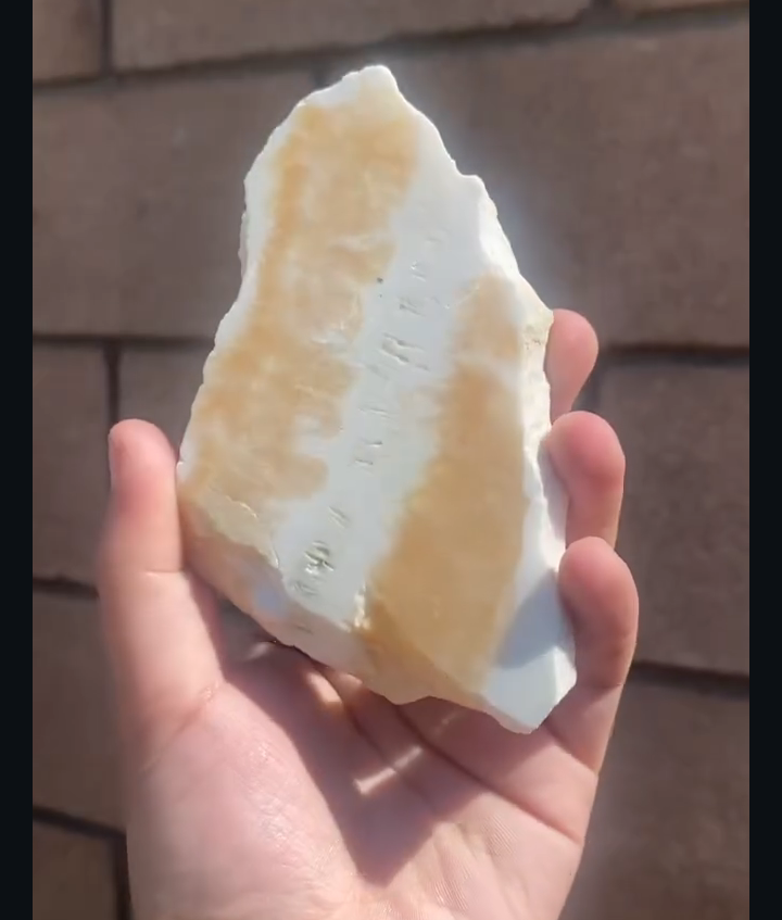 Orange "Creamsicle" Calcite Slab #1