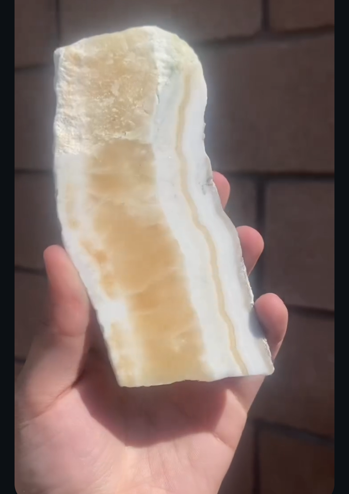 Orange "Creamsicle" Calcite Slab #2